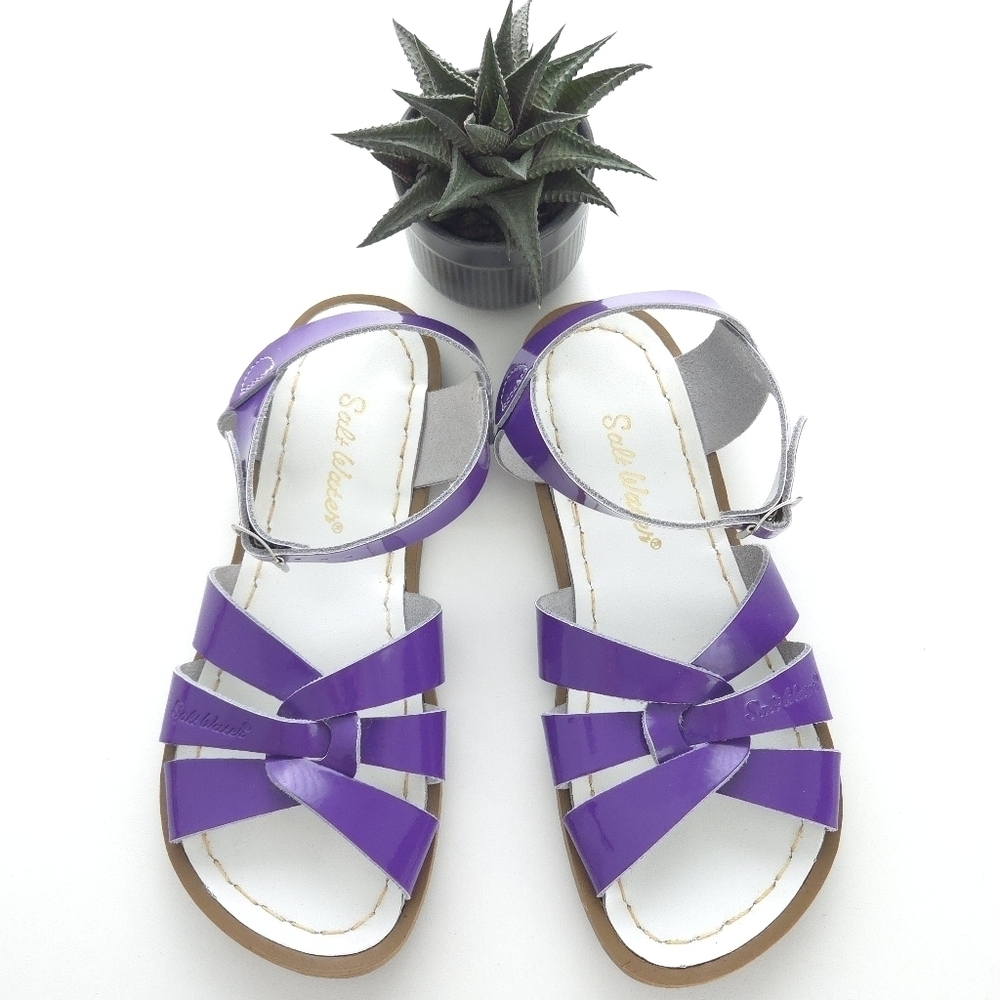 Salt Water Kids Purple Original Sandals size 2